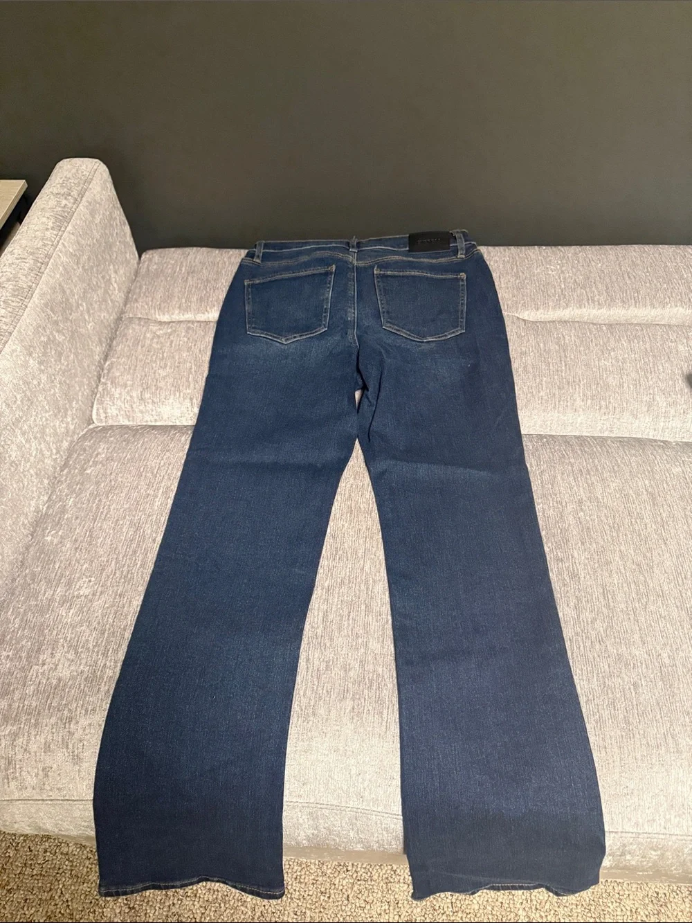Express Dark Blue Straight-Leg Women’s Jeans